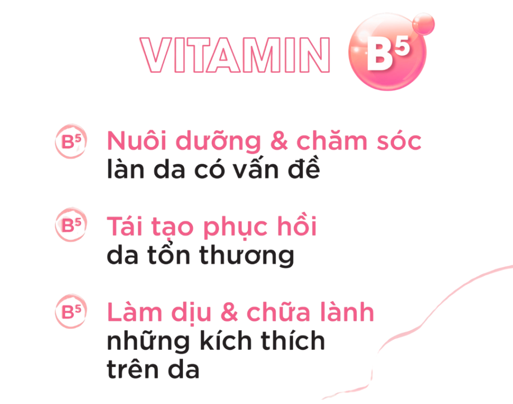 công dụng của vitamin b5 trong dưỡng da